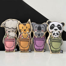 Load image into Gallery viewer, Cat soft toy with little pocket friend