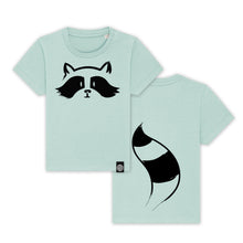 Afbeelding laden in galerijviewer, Wasbeer kinder T-shirt - biologisch katoen