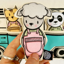 Load image into Gallery viewer, Interactive Cushion - Summer van blue