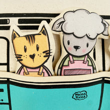 Load image into Gallery viewer, Interactive Cushion - Summer van blue