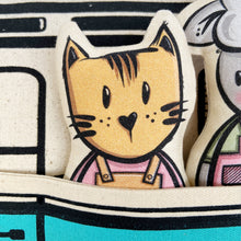 Load image into Gallery viewer, Interactive Cushion - Summer van blue