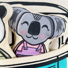 Load image into Gallery viewer, Interactive Cushion - Summer van blue