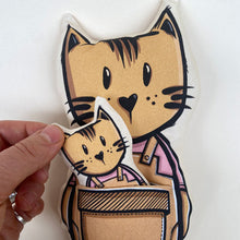 Load image into Gallery viewer, Cat soft toy with little pocket friend