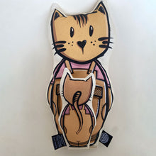 Load image into Gallery viewer, Cat soft toy with little pocket friend