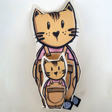 Load image into Gallery viewer, Cat soft toy with little pocket friend