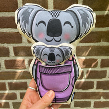 Load image into Gallery viewer, Koala soft toy with little pocket friend