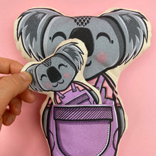 Load image into Gallery viewer, Koala soft toy with little pocket friend