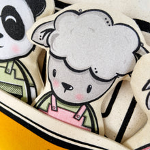 Load image into Gallery viewer, Interactive Cushion - Summer van (orange)