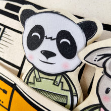 Load image into Gallery viewer, Interactive Cushion - Summer van (orange)