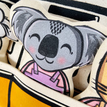 Load image into Gallery viewer, Interactive Cushion - Summer van (orange)