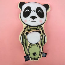 Load image into Gallery viewer, Panda soft toy with little pocket friend
