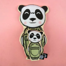 Load image into Gallery viewer, Panda soft toy with little pocket friend