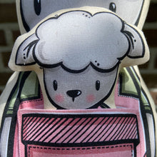 Load image into Gallery viewer, Sheep soft toy with little pocket friend