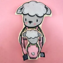 Load image into Gallery viewer, Sheep soft toy with little pocket friend