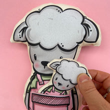 Load image into Gallery viewer, Sheep soft toy with little pocket friend
