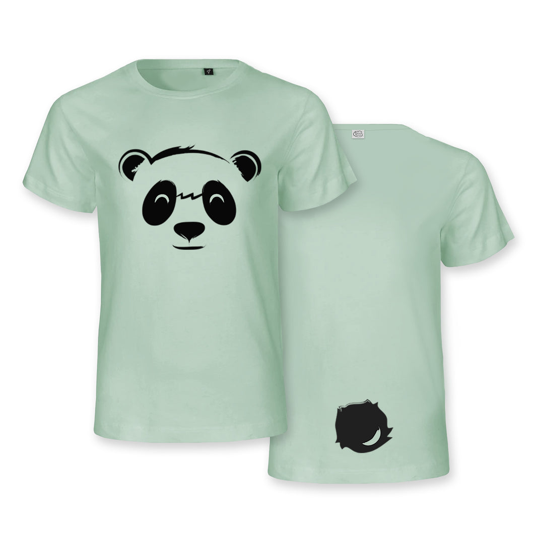 Panda Face & Tail - Organic Cotton T-shirt for kids