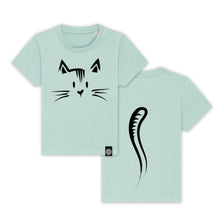 Carregar imagem no visualizador da galeria, T-shirt criança Gato- Algodão Orgânico
