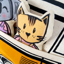 Load image into Gallery viewer, Interactive Cushion - Summer van (orange)
