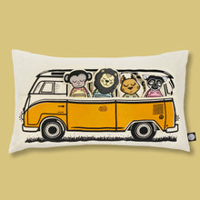 Load image into Gallery viewer, Interactive Cushion - Summer van (orange)
