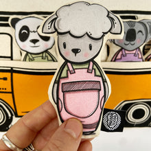Load image into Gallery viewer, Interactive Cushion - Summer van (orange)

