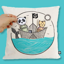 Load image into Gallery viewer, Interactive Cushion - Paper boat
