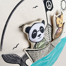 Load image into Gallery viewer, Interactive Cushion - Paper boat
