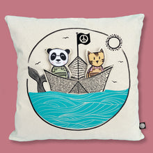 Load image into Gallery viewer, Interactive Cushion - Paper boat
