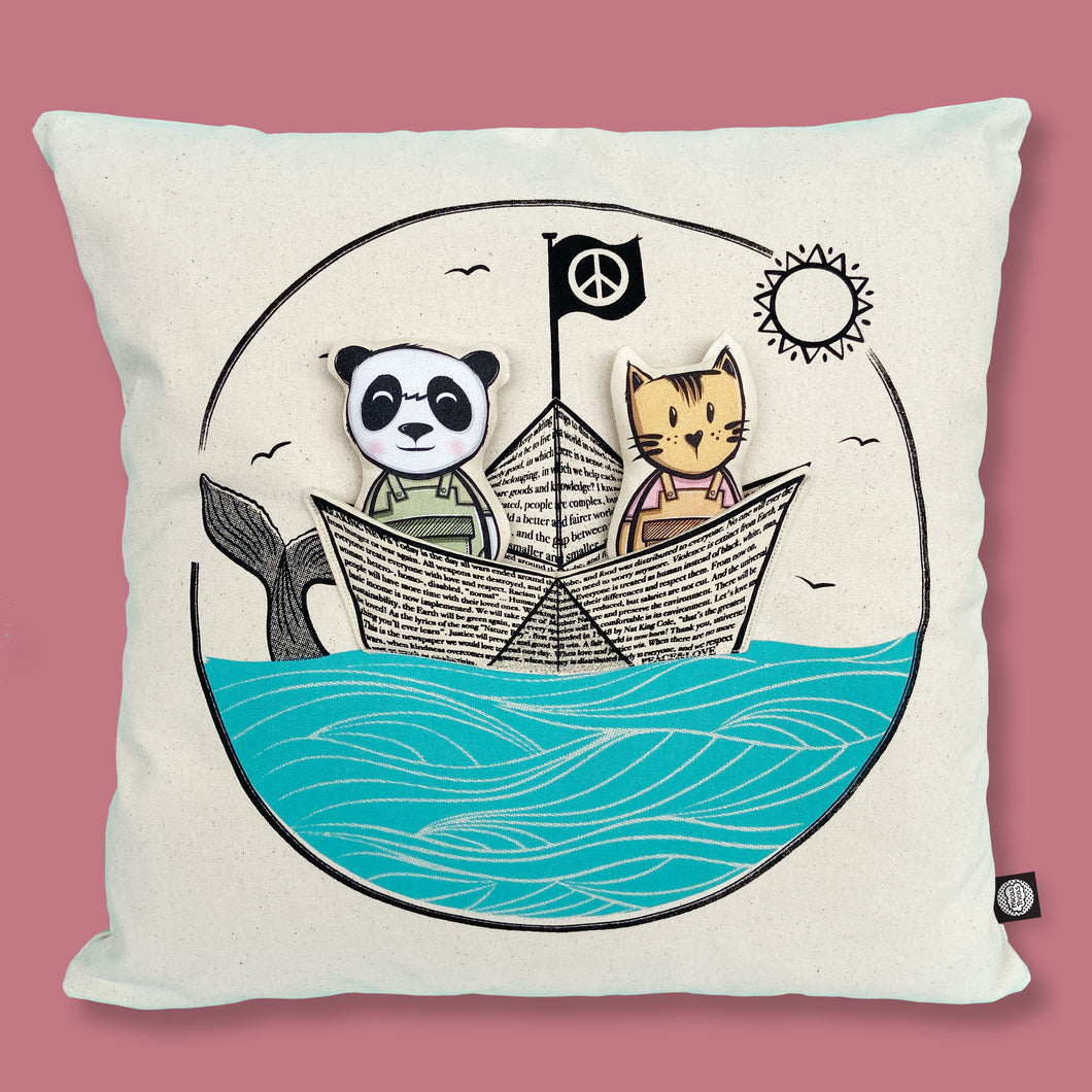 Interactive Cushion - Paper boat