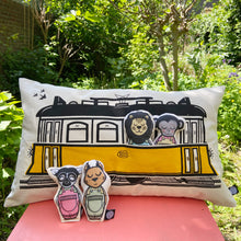 Load image into Gallery viewer, Interactive Cushion - Old tram
