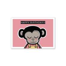 Load image into Gallery viewer, Monkey postcard - Happy birthday
