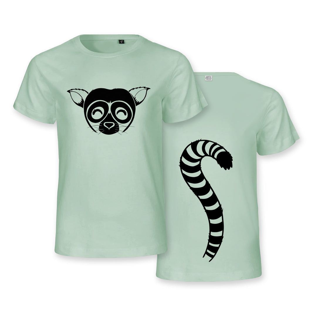 Lemur Face & Tail - Organic Cotton T-shirt for kids