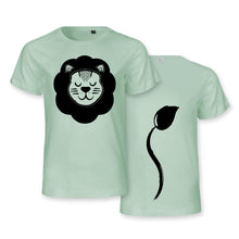 Load image into Gallery viewer, Lion Face &amp; Tail - Organic Cotton T-shirt for kids
