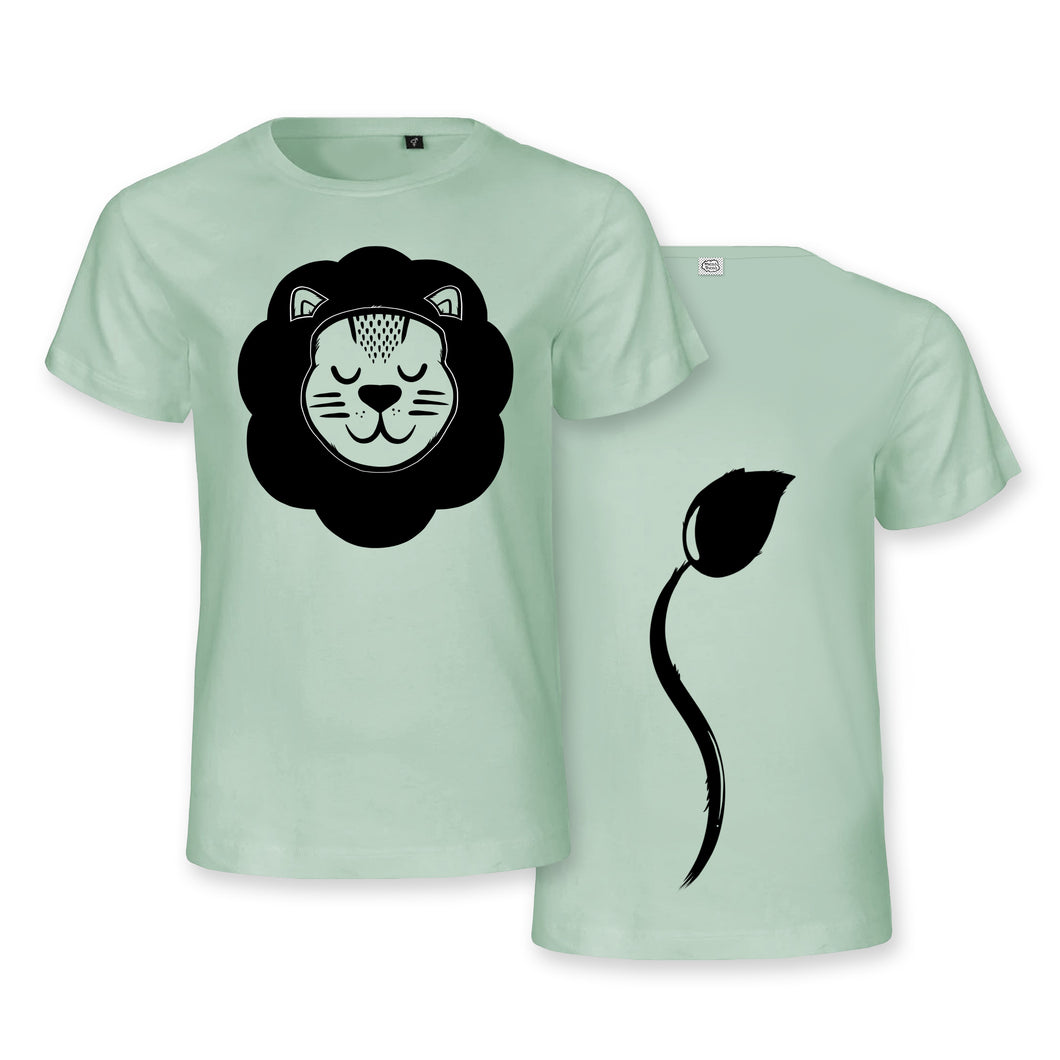 Lion Face & Tail - Organic Cotton T-shirt for kids